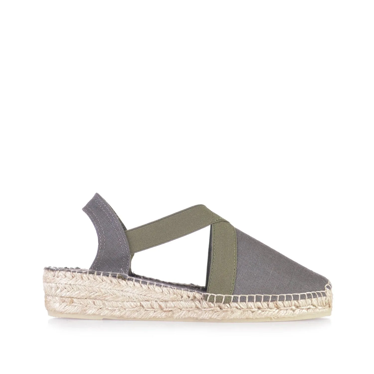 Plain Linen Wedge Espadrille for Women - Verona