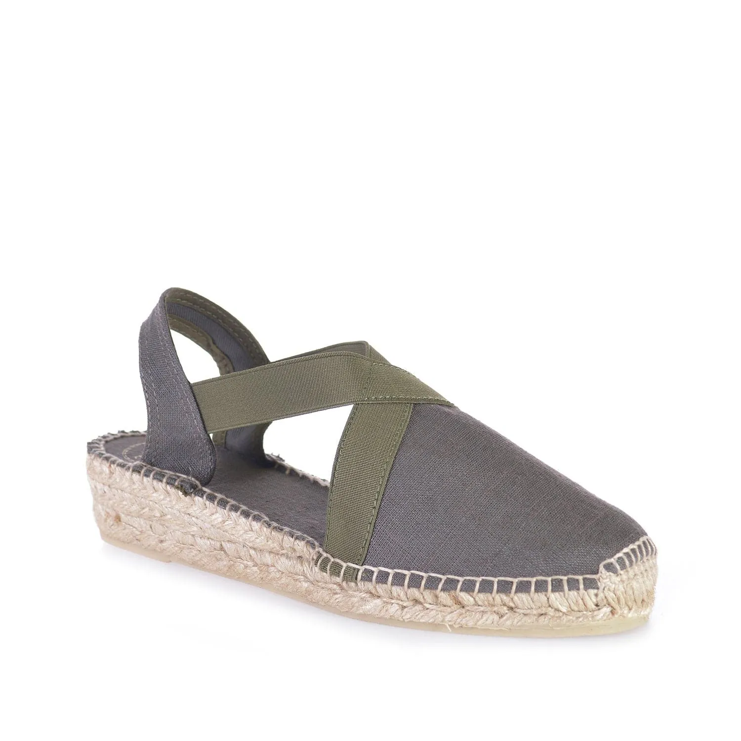 Plain Linen Wedge Espadrille for Women - Verona