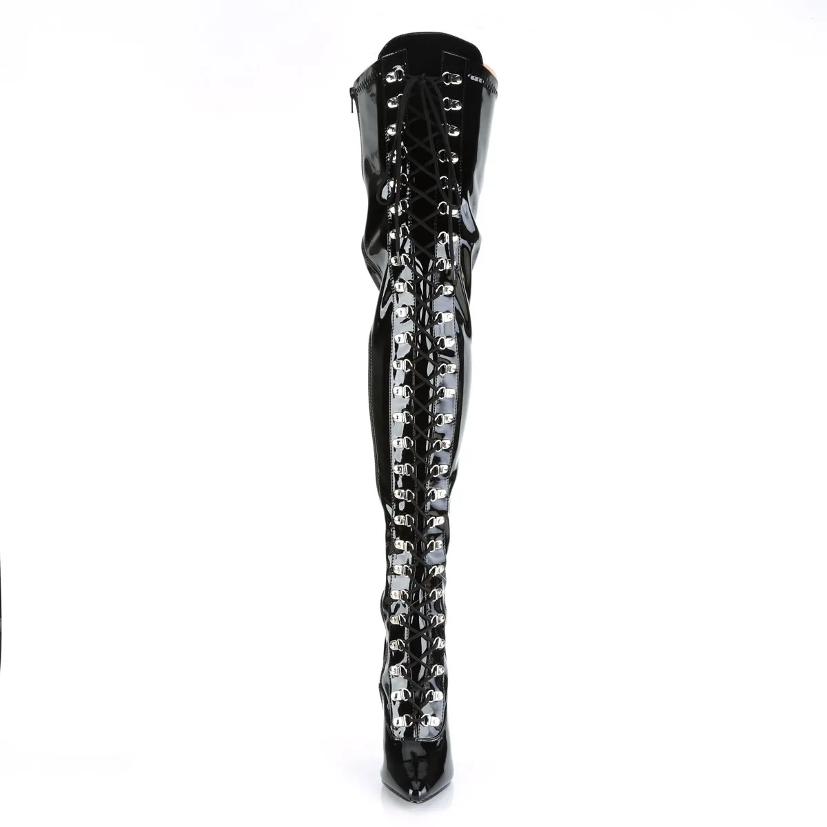 Pleaser Seduce-3024-Black-Size 8-Clearance