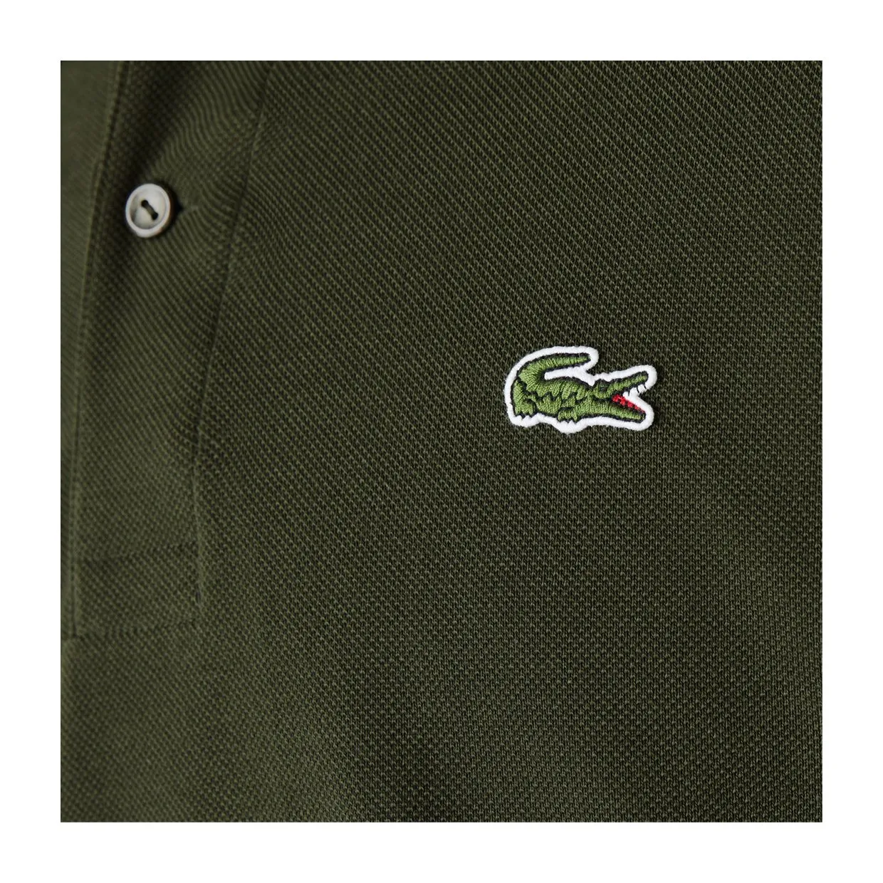 Polo Lacoste Classic Fit Verde Cachi