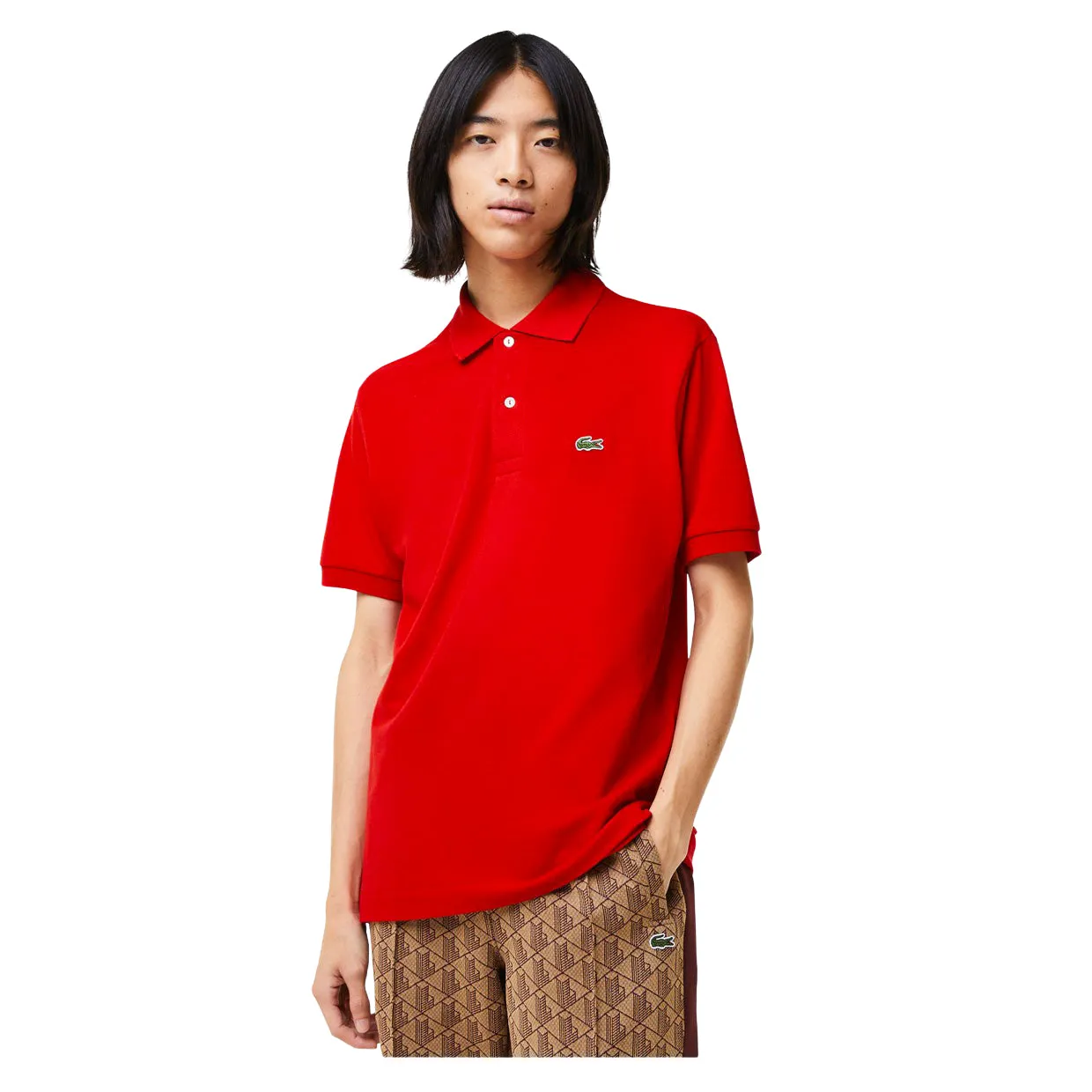 Polo Uomo Lacoste Classic Fit Rosso