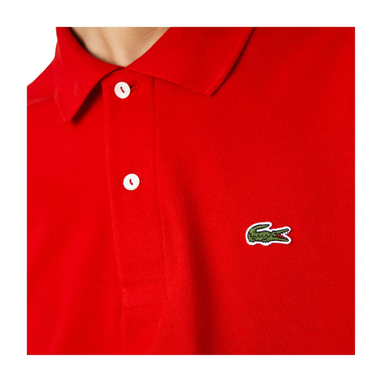 Polo Uomo Lacoste Classic Fit Rosso