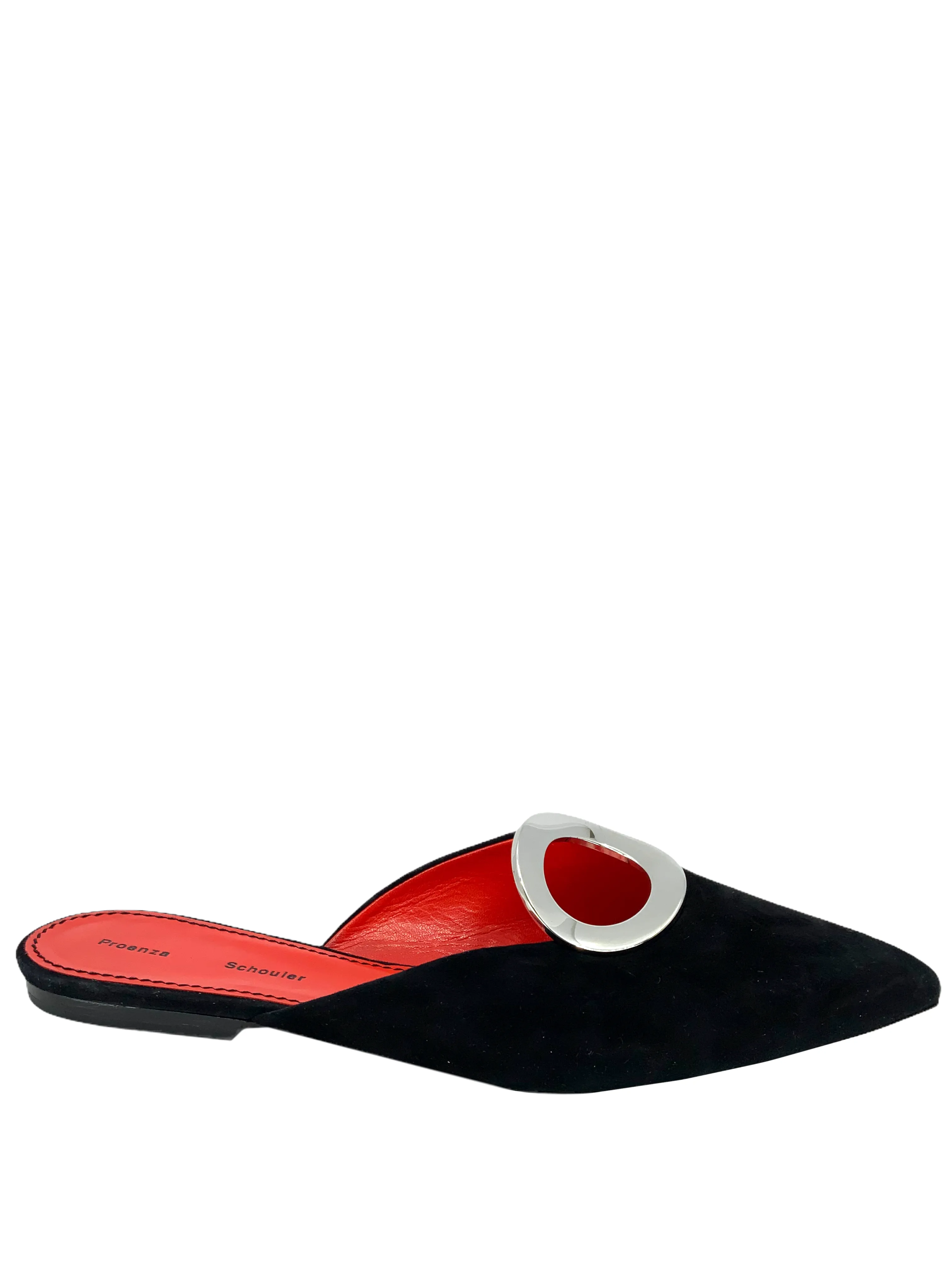 Proenza Schouler Suede Grommet Slides Size 8