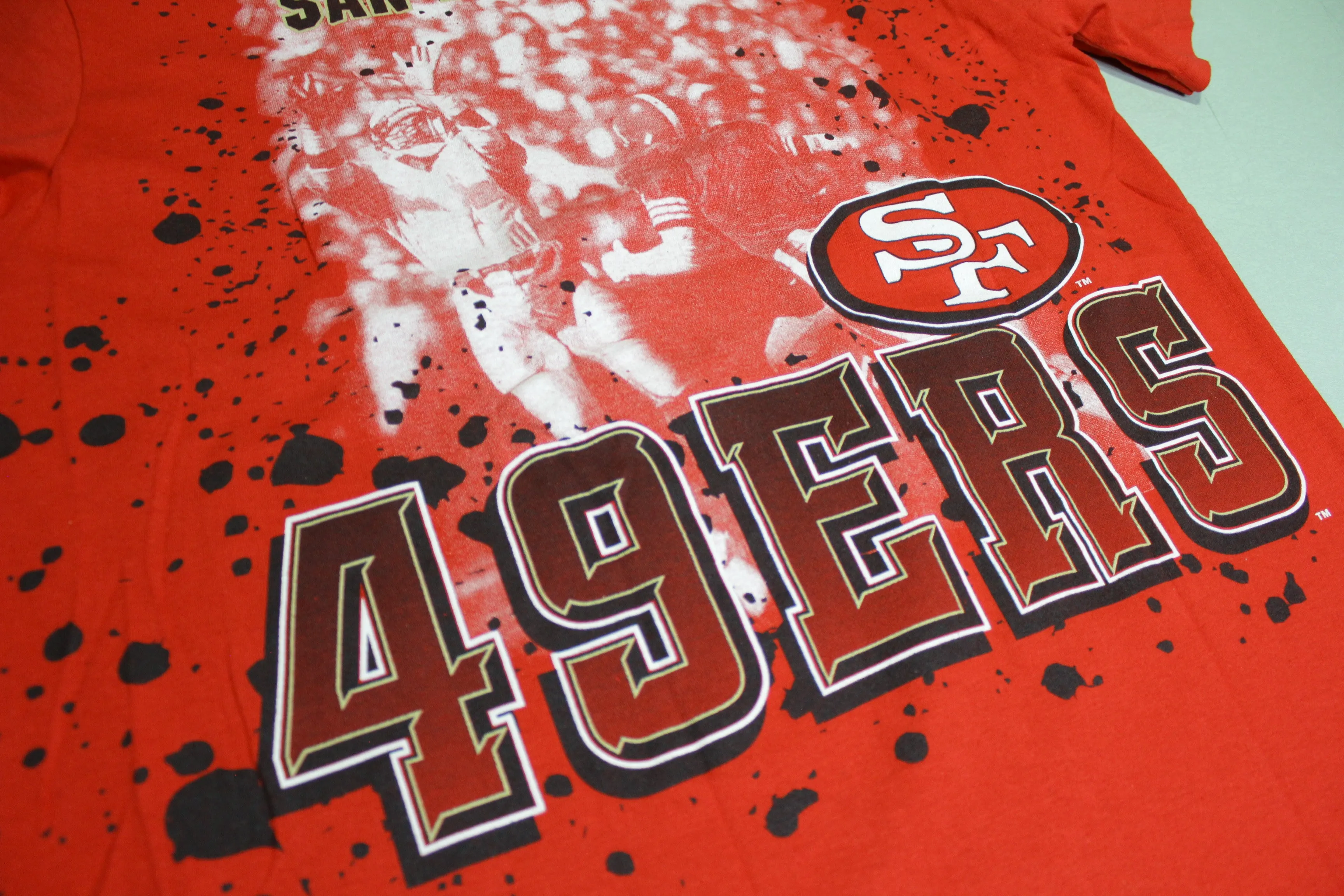 San Francisco 49ers Vintage All Over Print AOP 90s GTS Made in USA T-Shirt