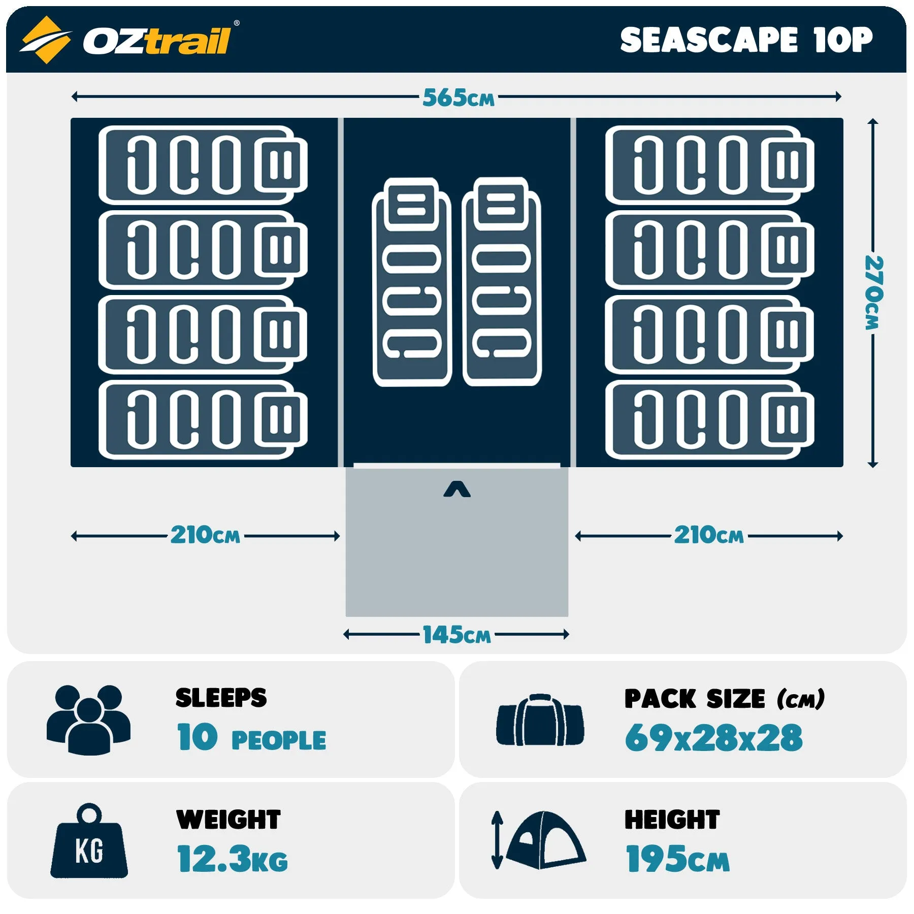 Seascape 10P Dome Tent