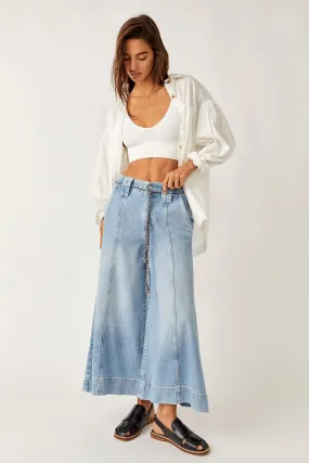 Sheer Luck Cropped Wide Leg Jeans