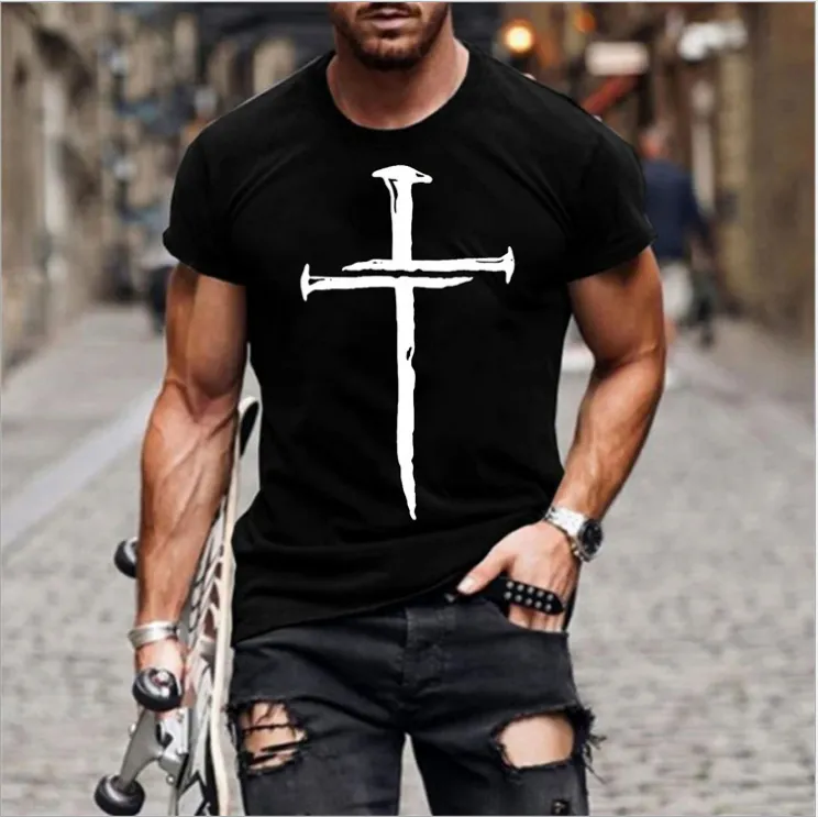 Short Sleeve T Shirt For Men Fashion O-Neck