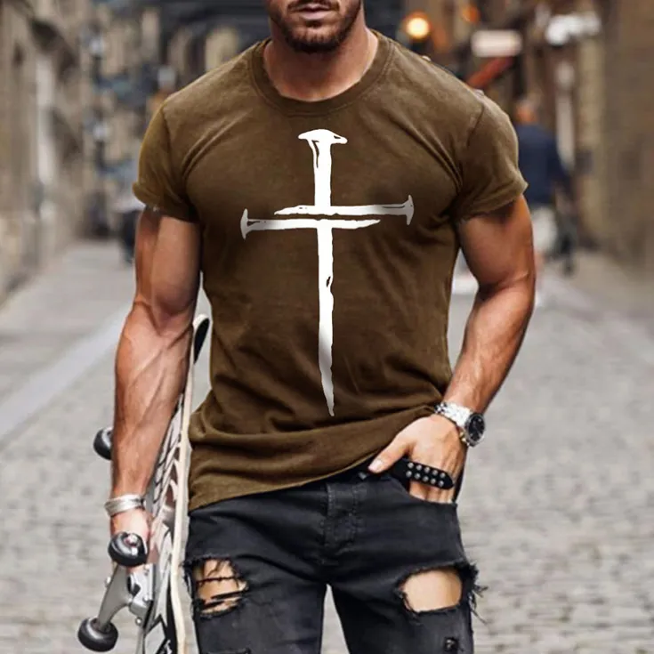 Short Sleeve T Shirt For Men Fashion O-Neck