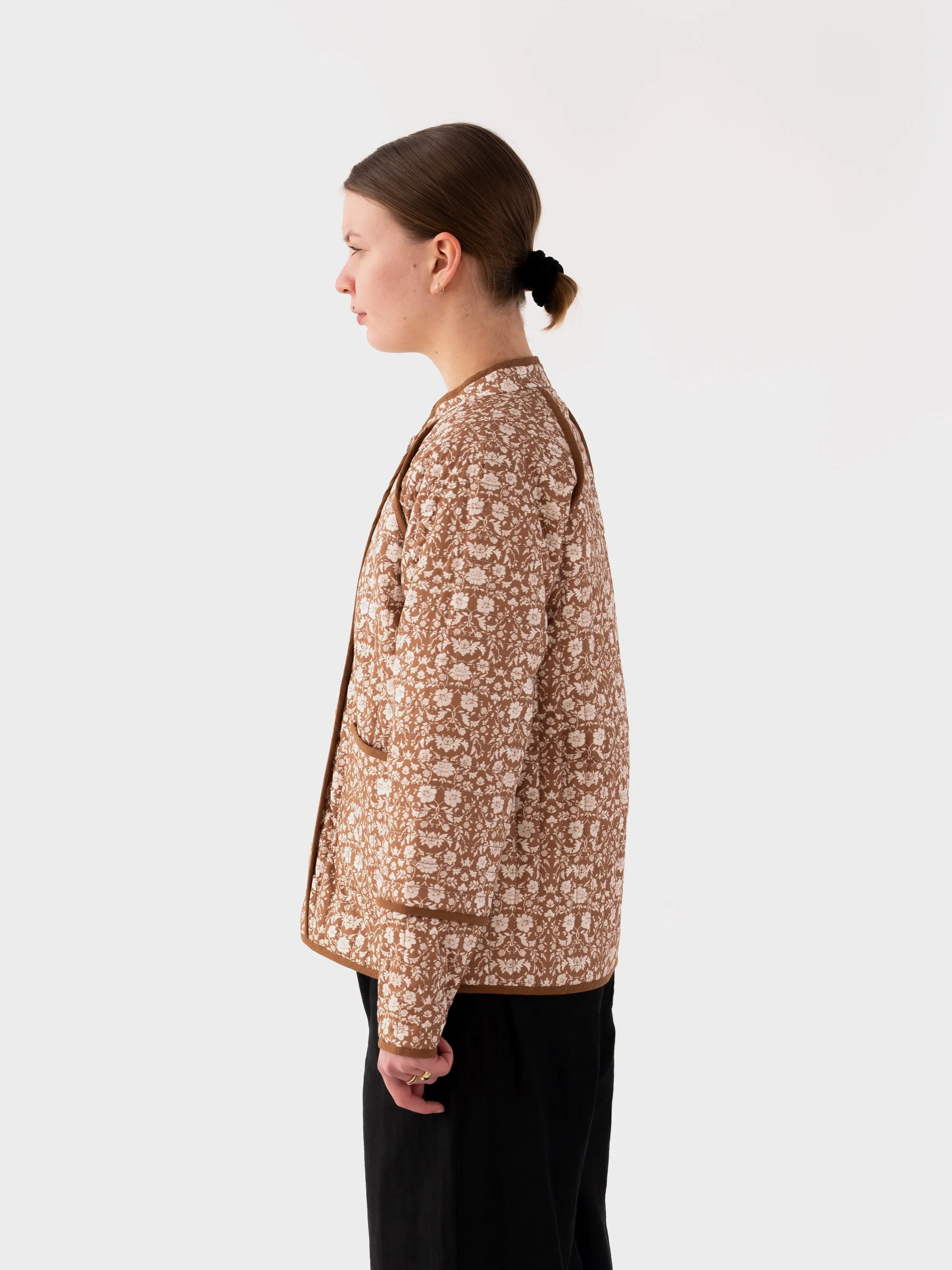 Sideline Lewes Jacket - Brown Print