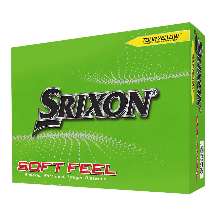 Srixon Soft Feel Golf Balls Yellow (1 Dozen) (2023)