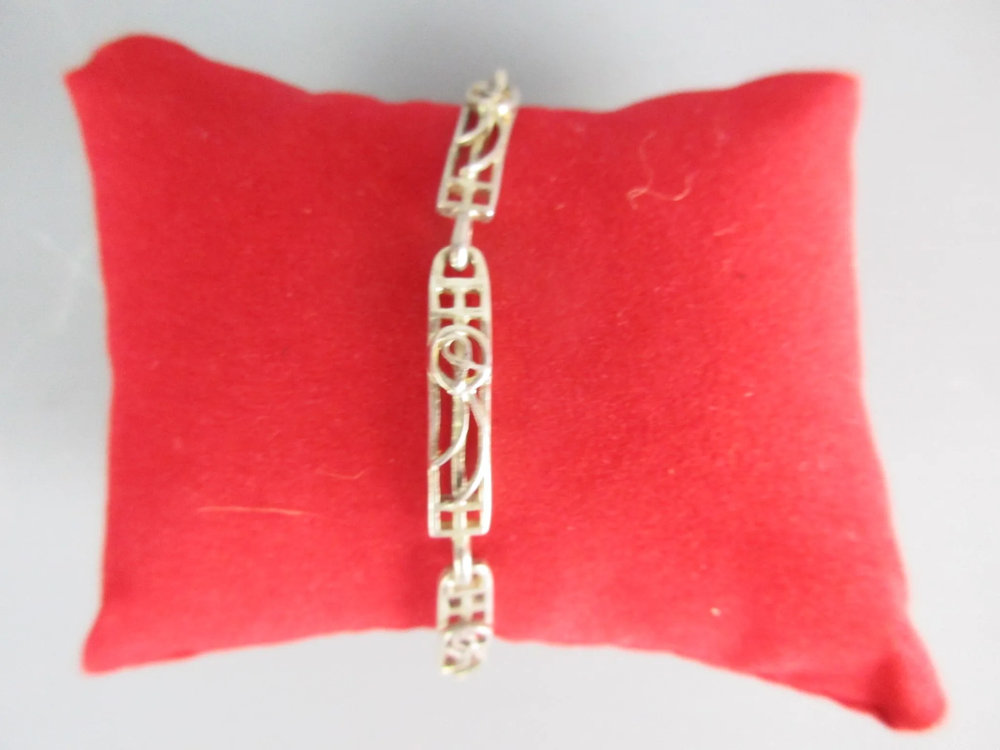 Sterling Silver Charles Rennie Mackintosh Style Bracelet