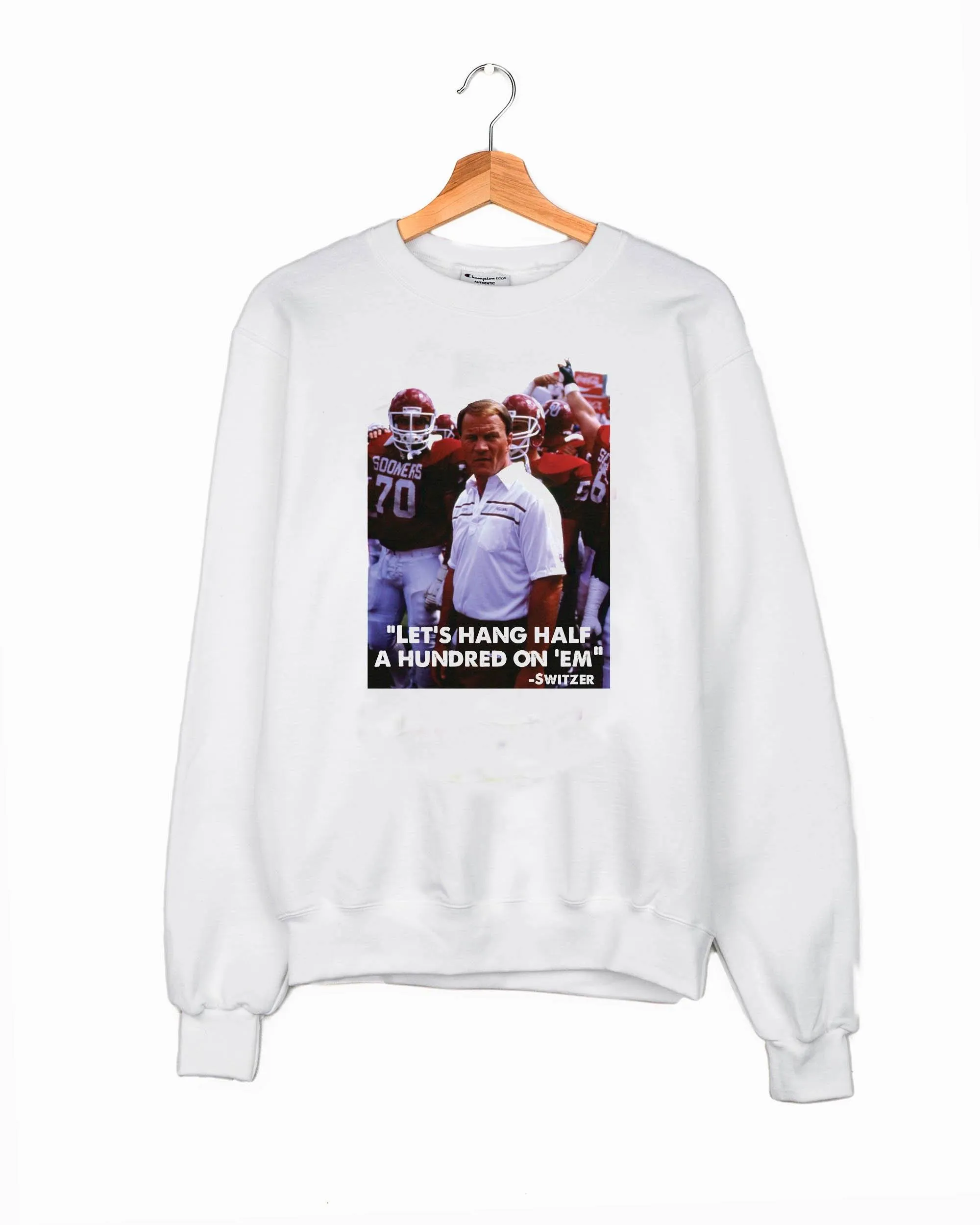 Switzer Hang Half a Hundred White Sweatshirt