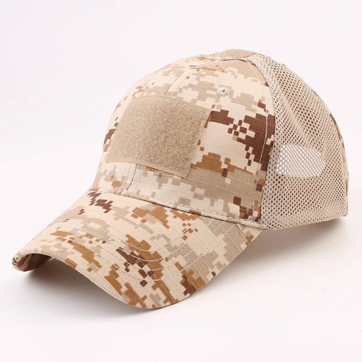 Tactical-Style Patch Hat With Adjustable Strap