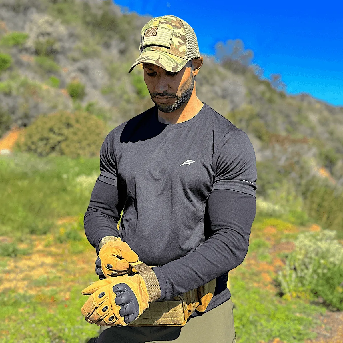 Tactical-Style Patch Hat With Adjustable Strap