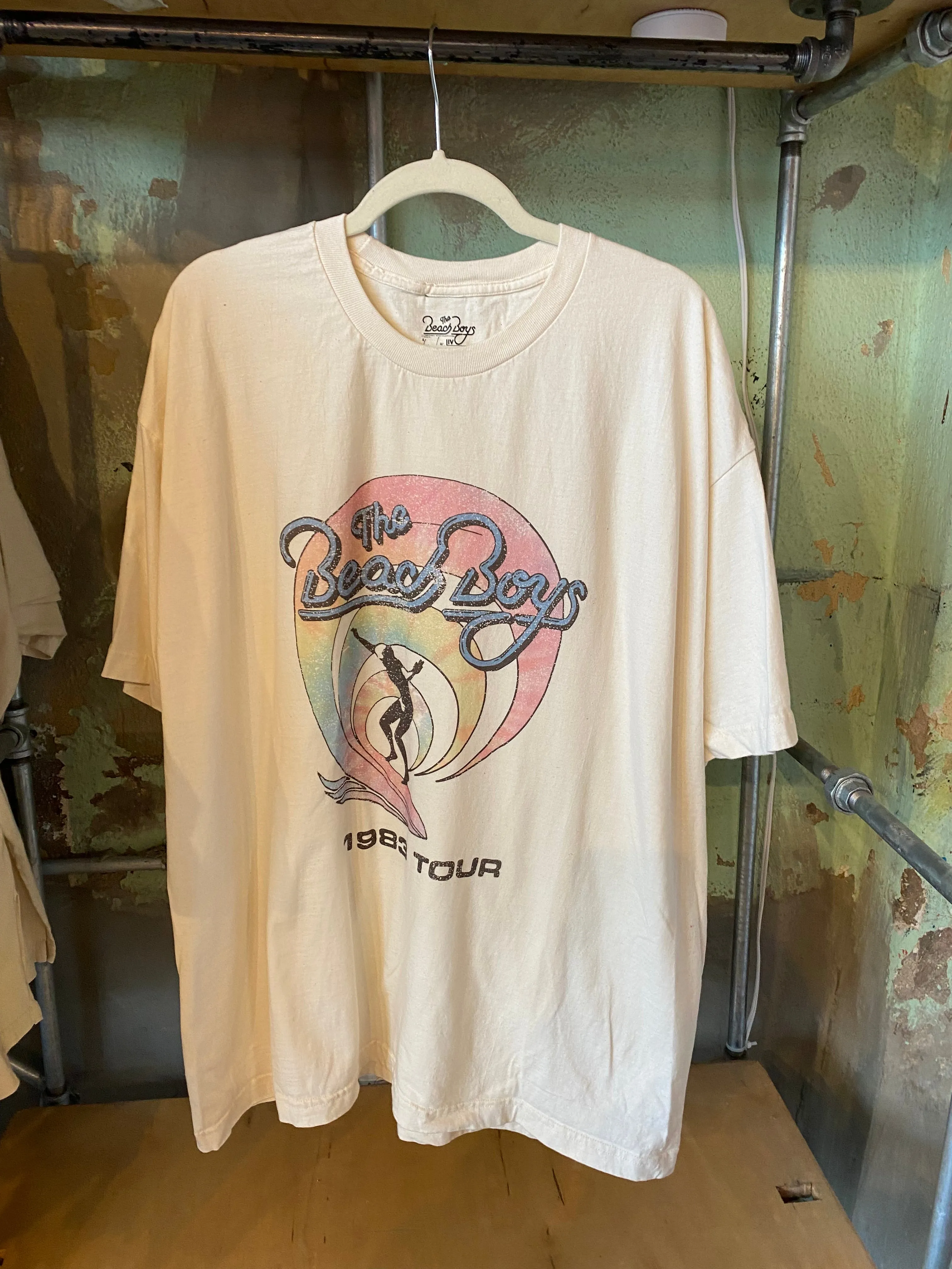 The Beach Boys Tie Dye Classic Off White One Size Tee