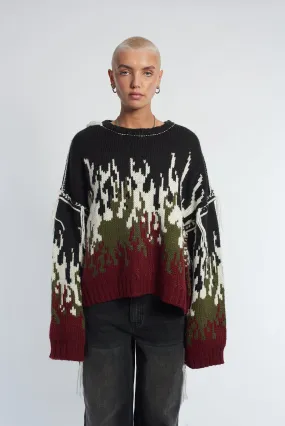 The Ragged Priest Burn Chunky Knit Jumper