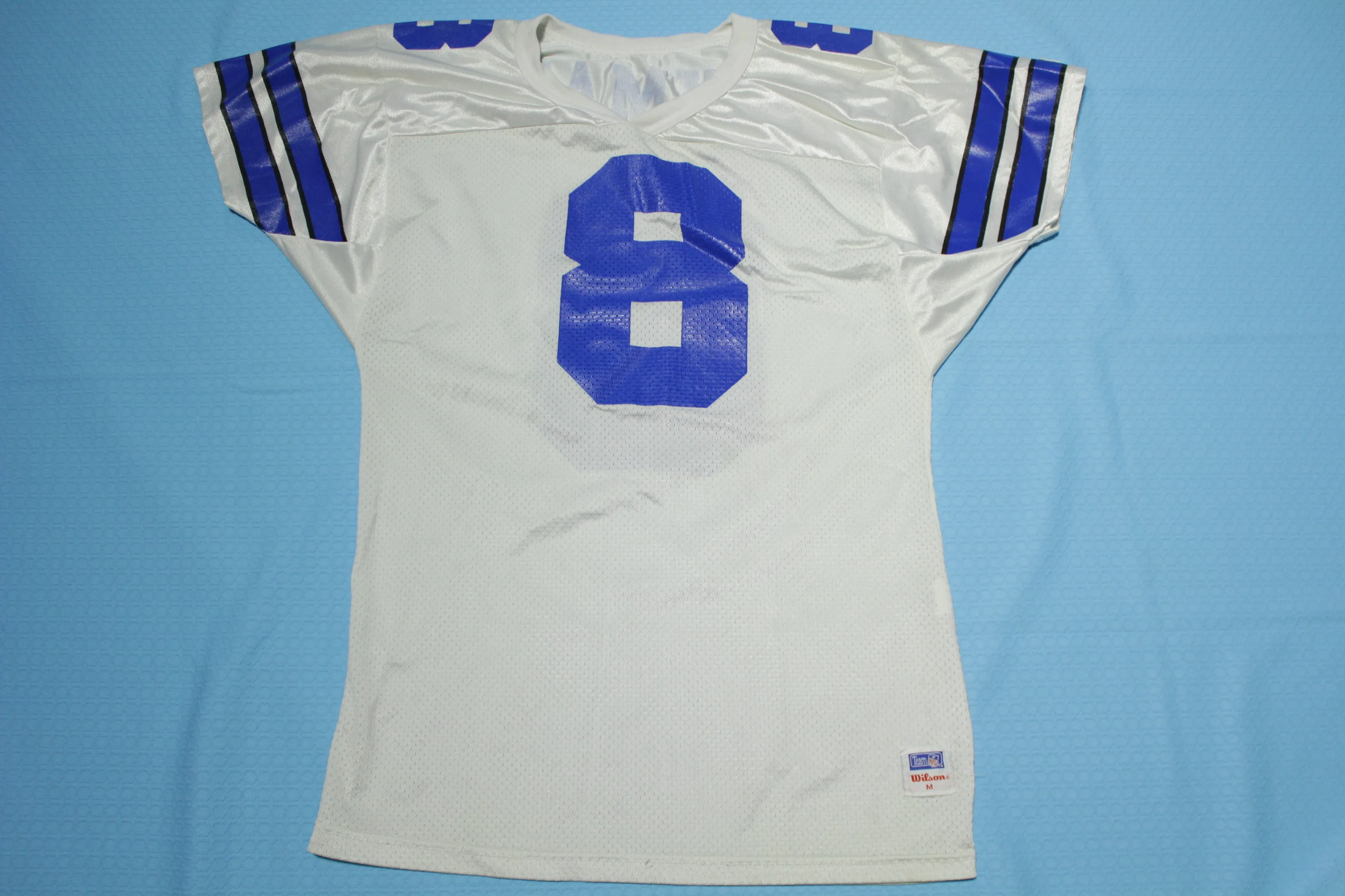 Troy Aikman Dallas Cowboys Wilson Vintage 90's NFL Football Jersey