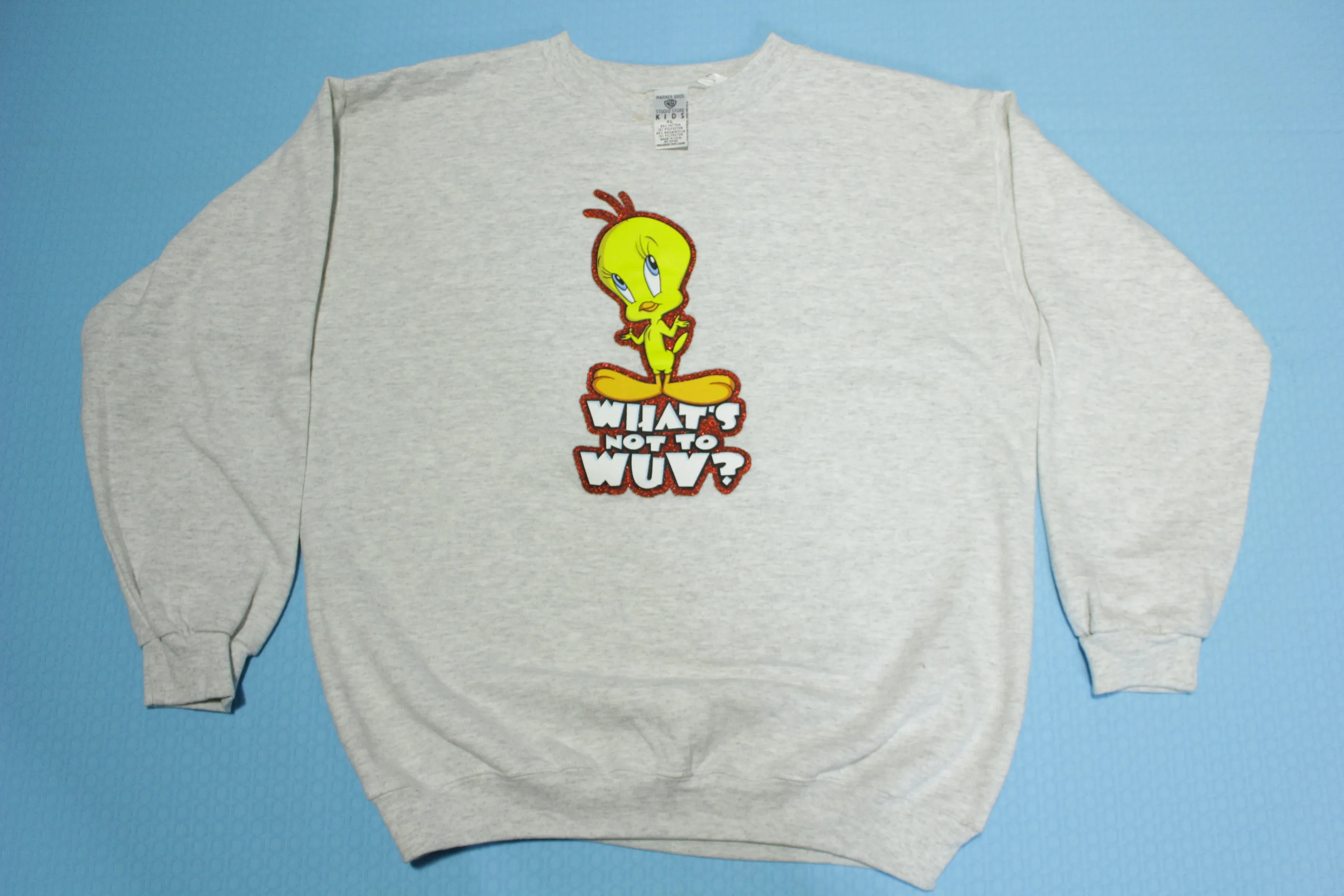 Tweety Bird 1998 Vintage 90's What's Not To Wuv Crewneck Sweatshirt