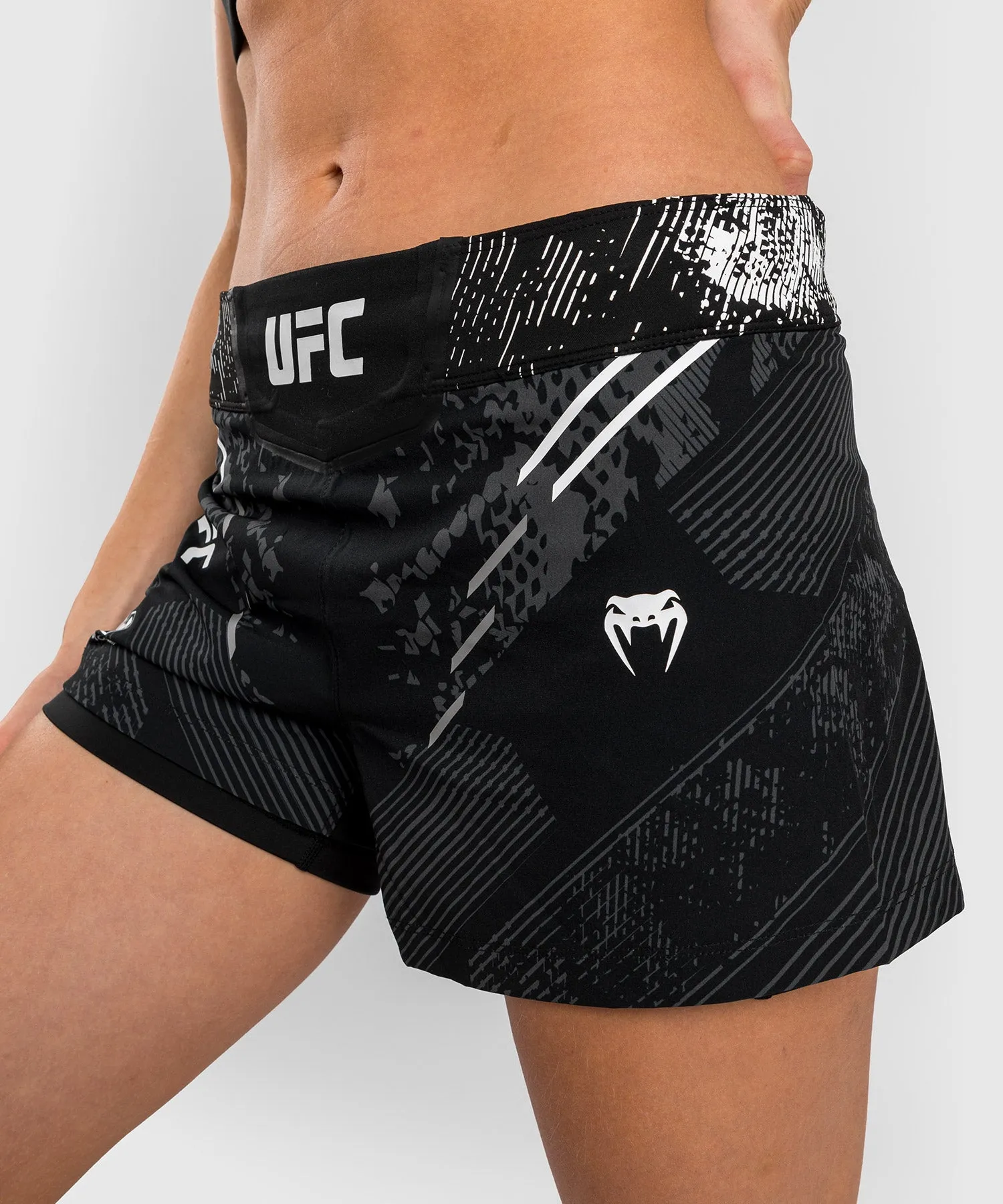 UFC Adrenaline by Venum Personalized Authentic Fight Night Women’s Fight Short - Black