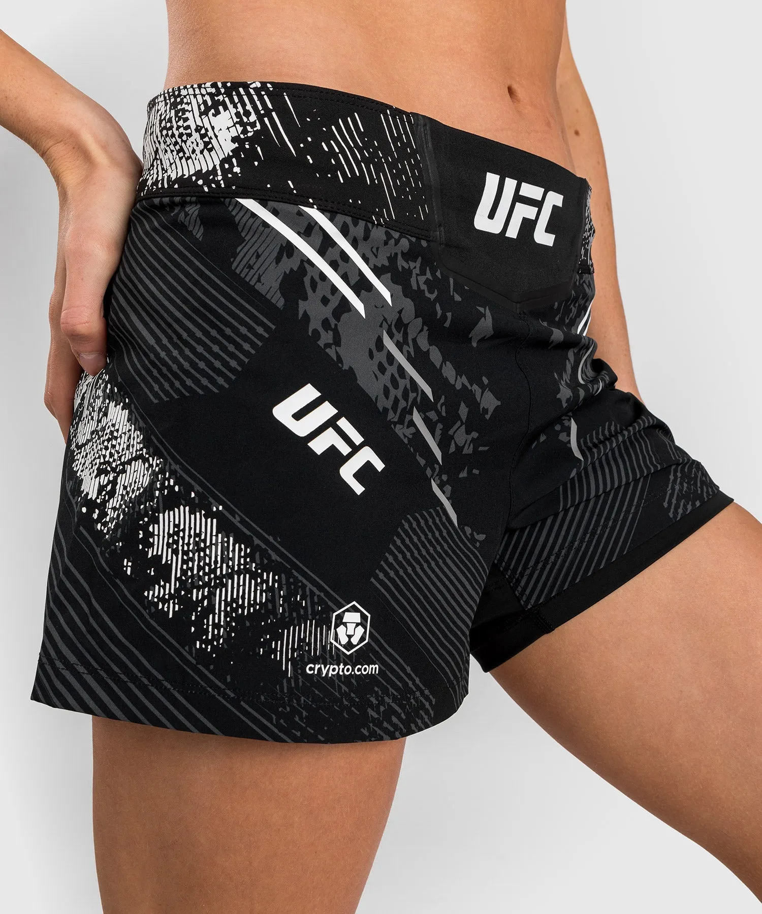 UFC Adrenaline by Venum Personalized Authentic Fight Night Women’s Fight Short - Black