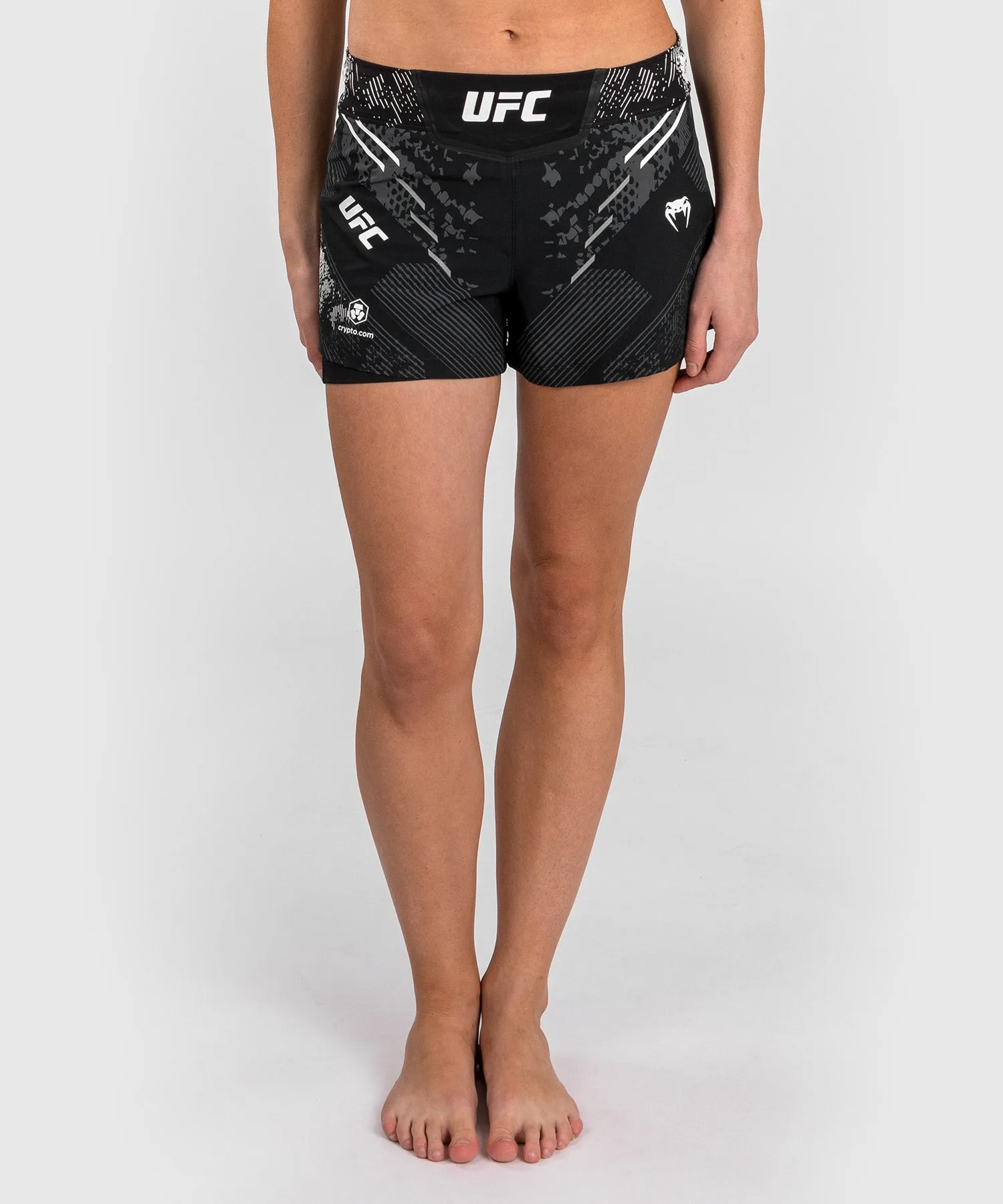 UFC Adrenaline by Venum Personalized Authentic Fight Night Women’s Fight Short - Black