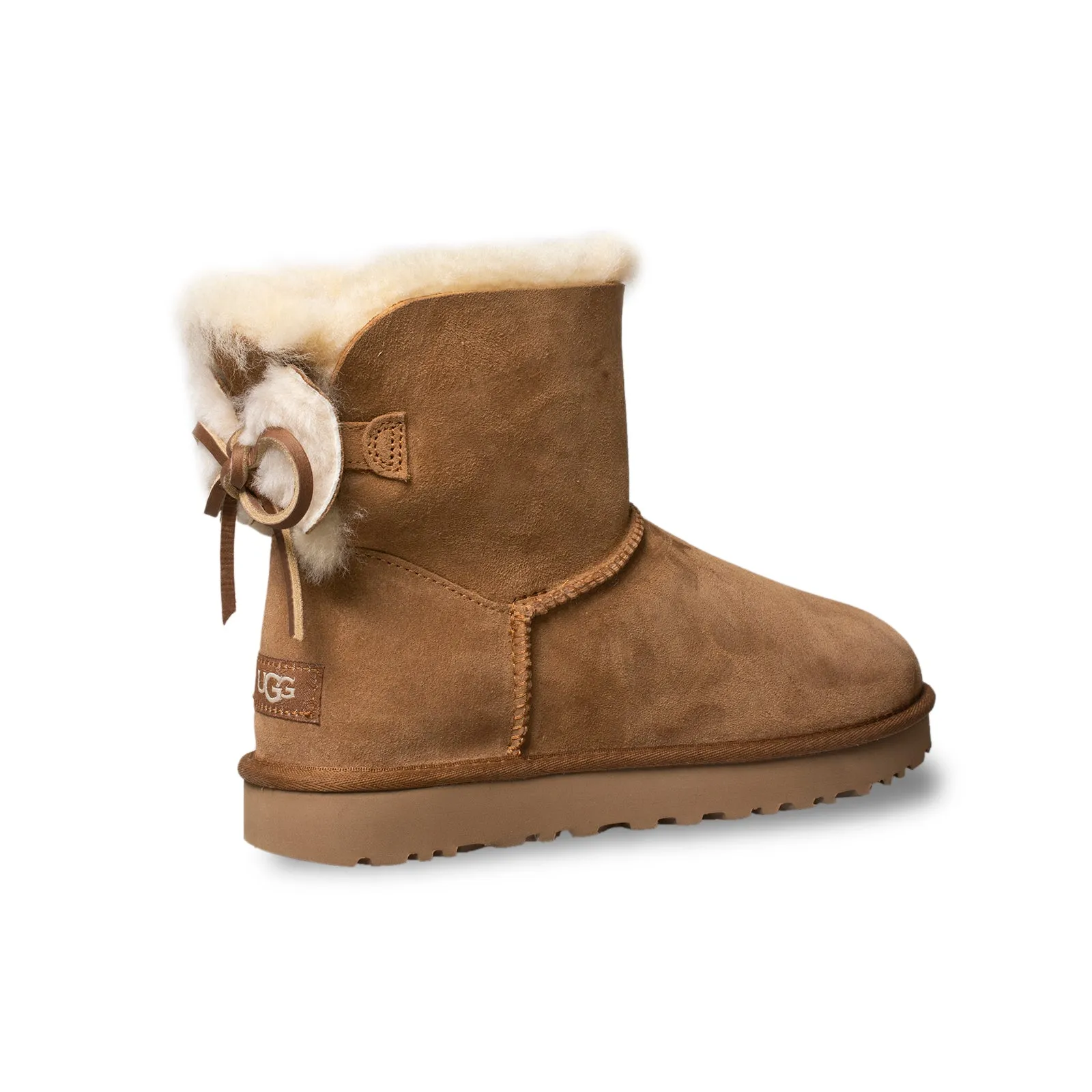 UGG Classic Double Bow Mini Chestnut Boots - Women's