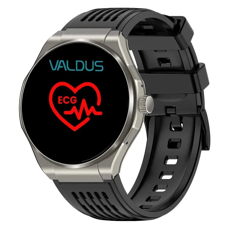 VALDUS ECG Health Smart Watch Blood Sugar Blood Oxygen Heart Rate IP65 Waterproof Measure Blood Pressure VE35 PRO Smartwatch