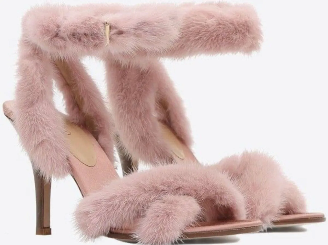 Valentino Mink Fur Heels