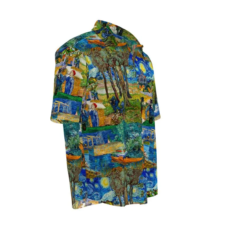 Van Gogh Art Collage Men's Short Sleeve Shirt