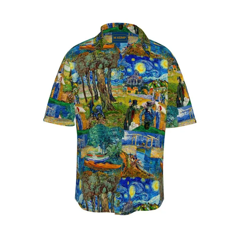 Van Gogh Art Collage Men's Short Sleeve Shirt