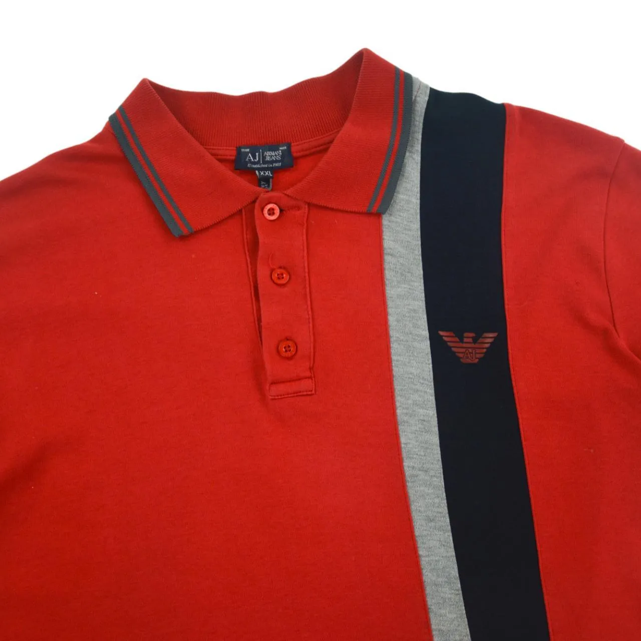 Vintage Armani Jeans Polo Shirt Size L