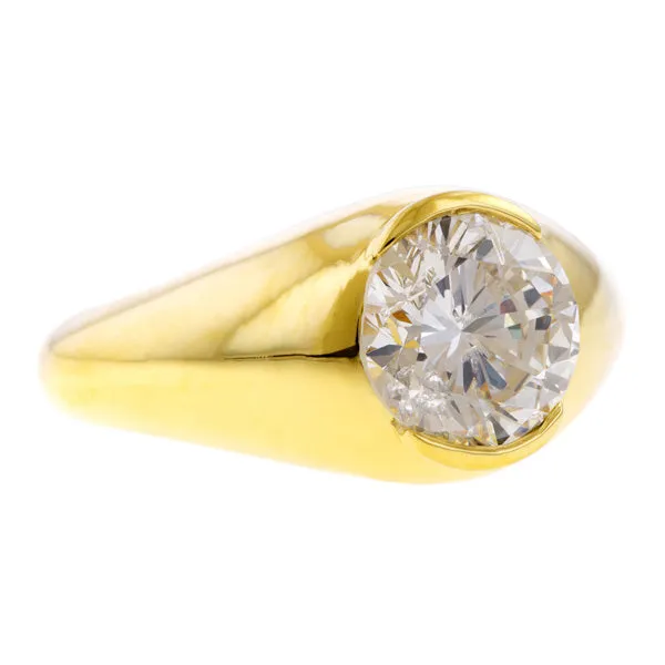 Vintage Diamond Engagement Ring, RBC 2.13ct.