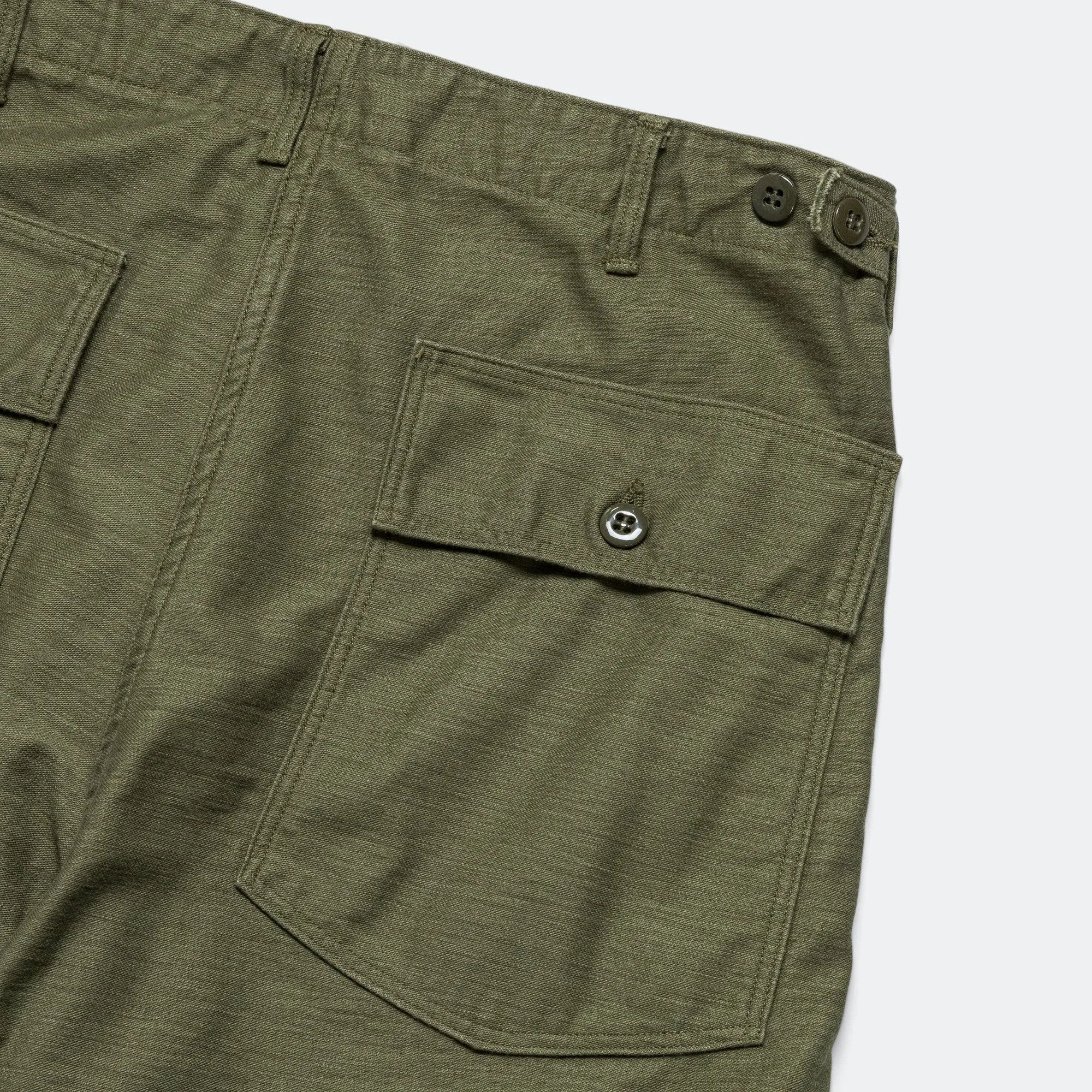 Vintage Fit Fatigue Pants - Dark Olive