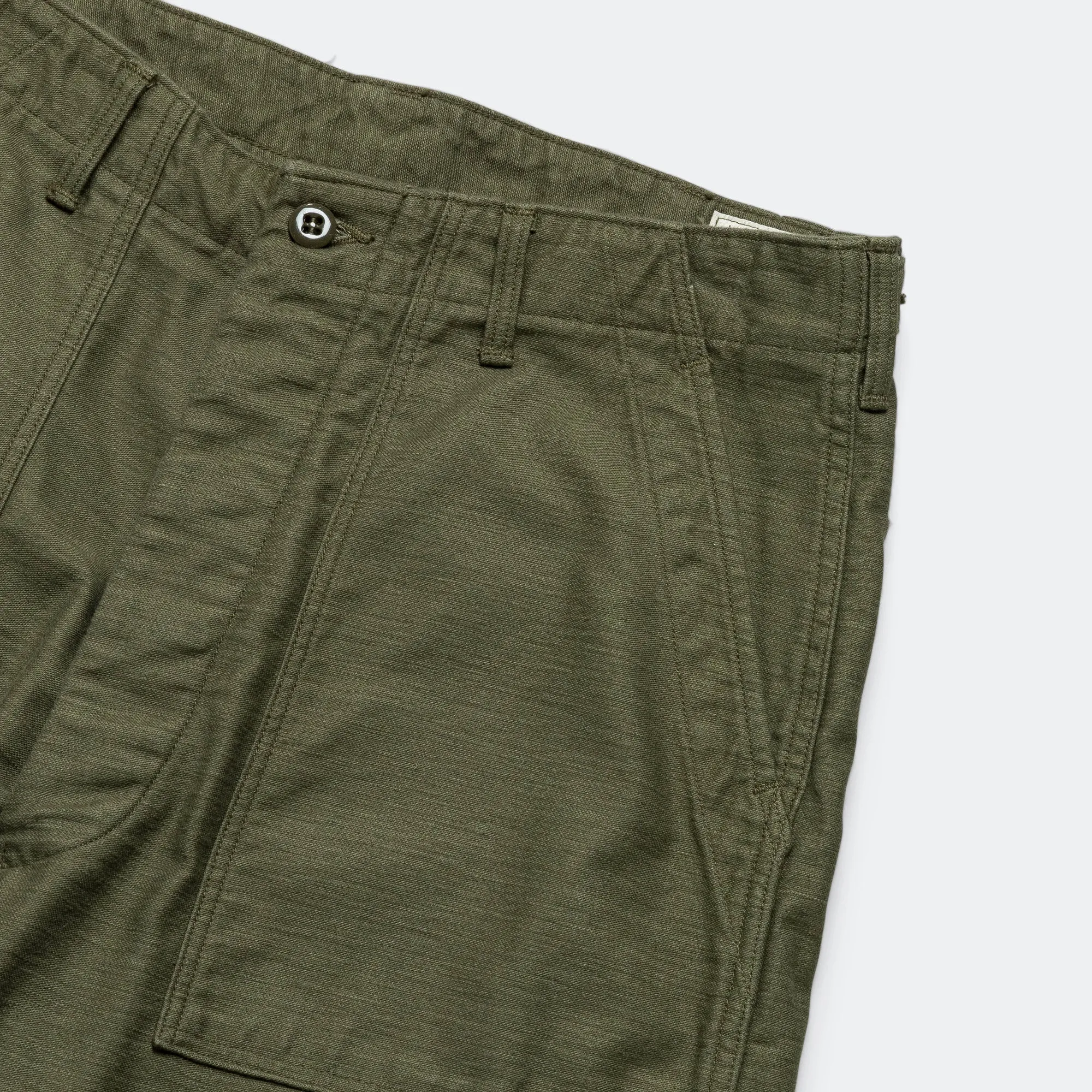 Vintage Fit Fatigue Pants - Dark Olive