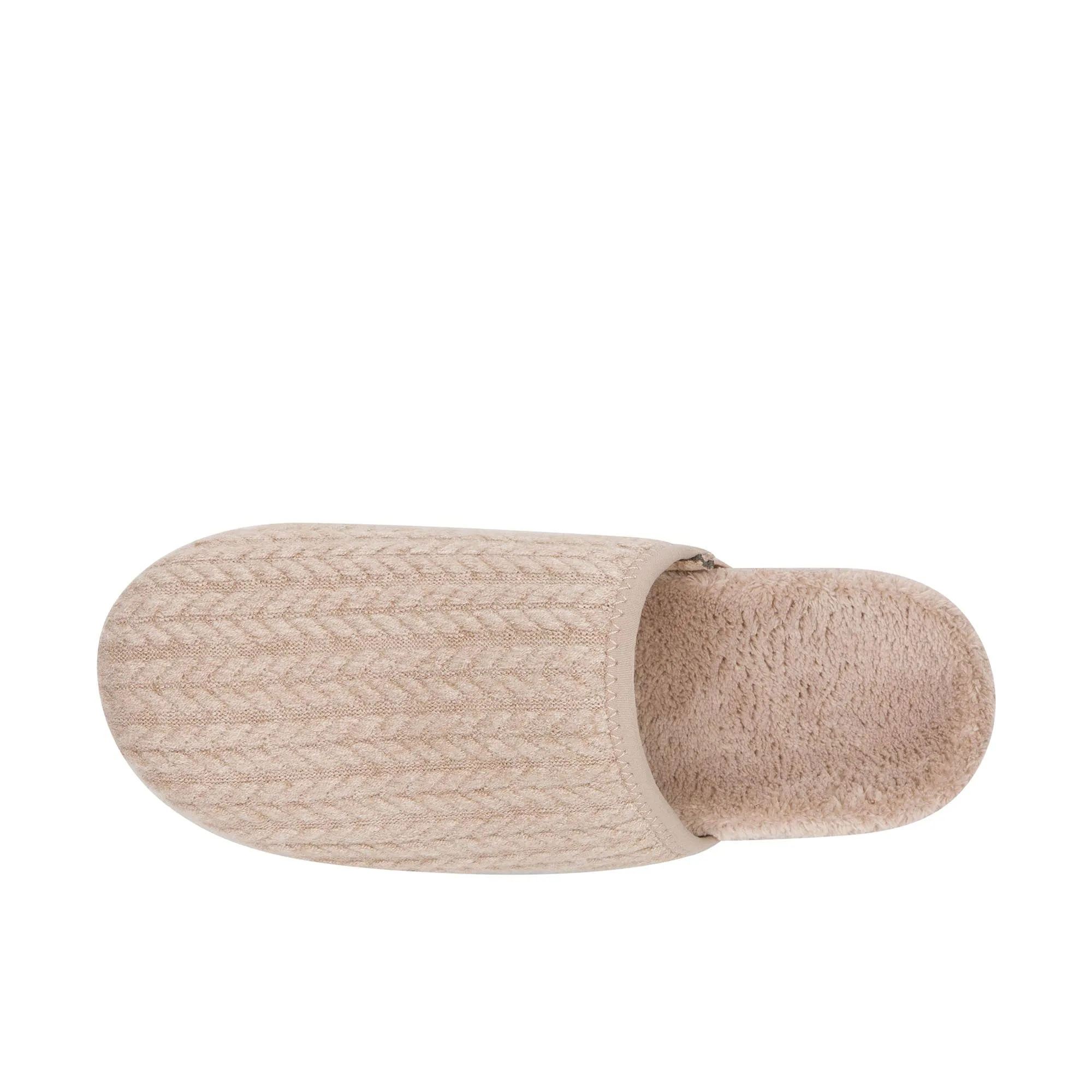 Vionic Womens Sakura Mule Slipper Wheat Braid Knit