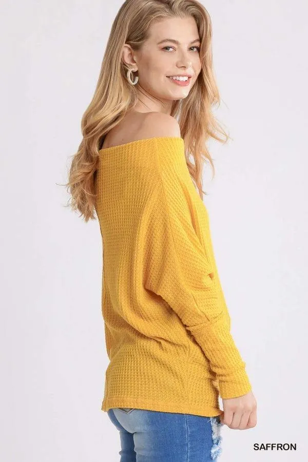 Waffle Slouchy Sweater