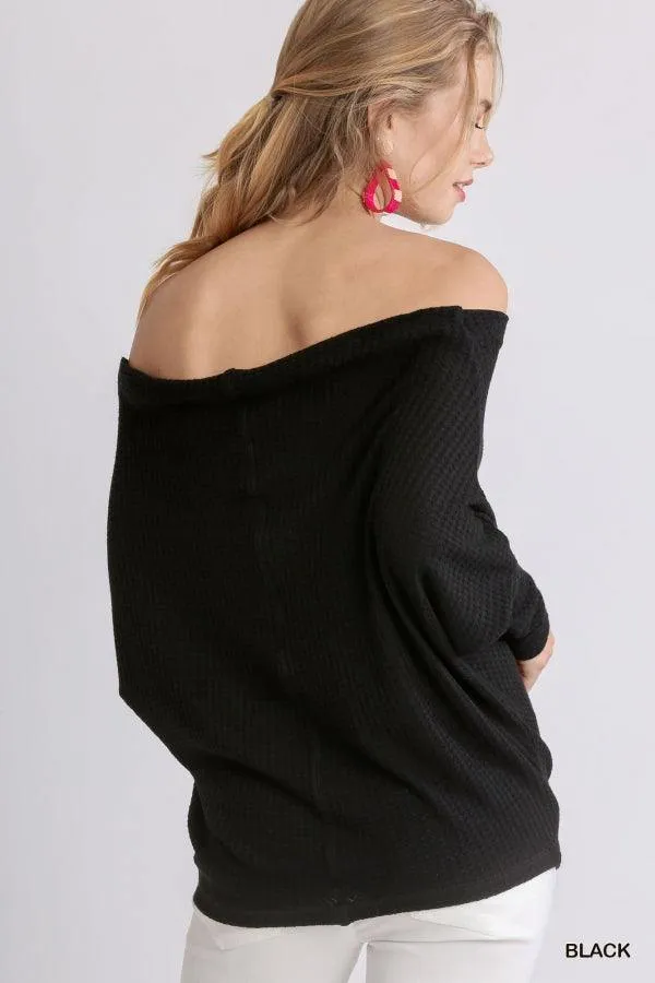 Waffle Slouchy Sweater