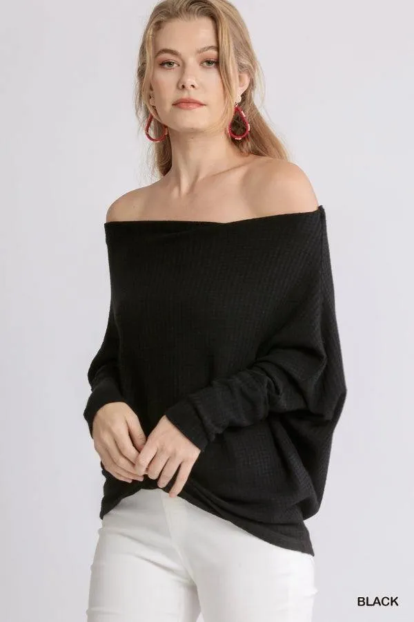 Waffle Slouchy Sweater