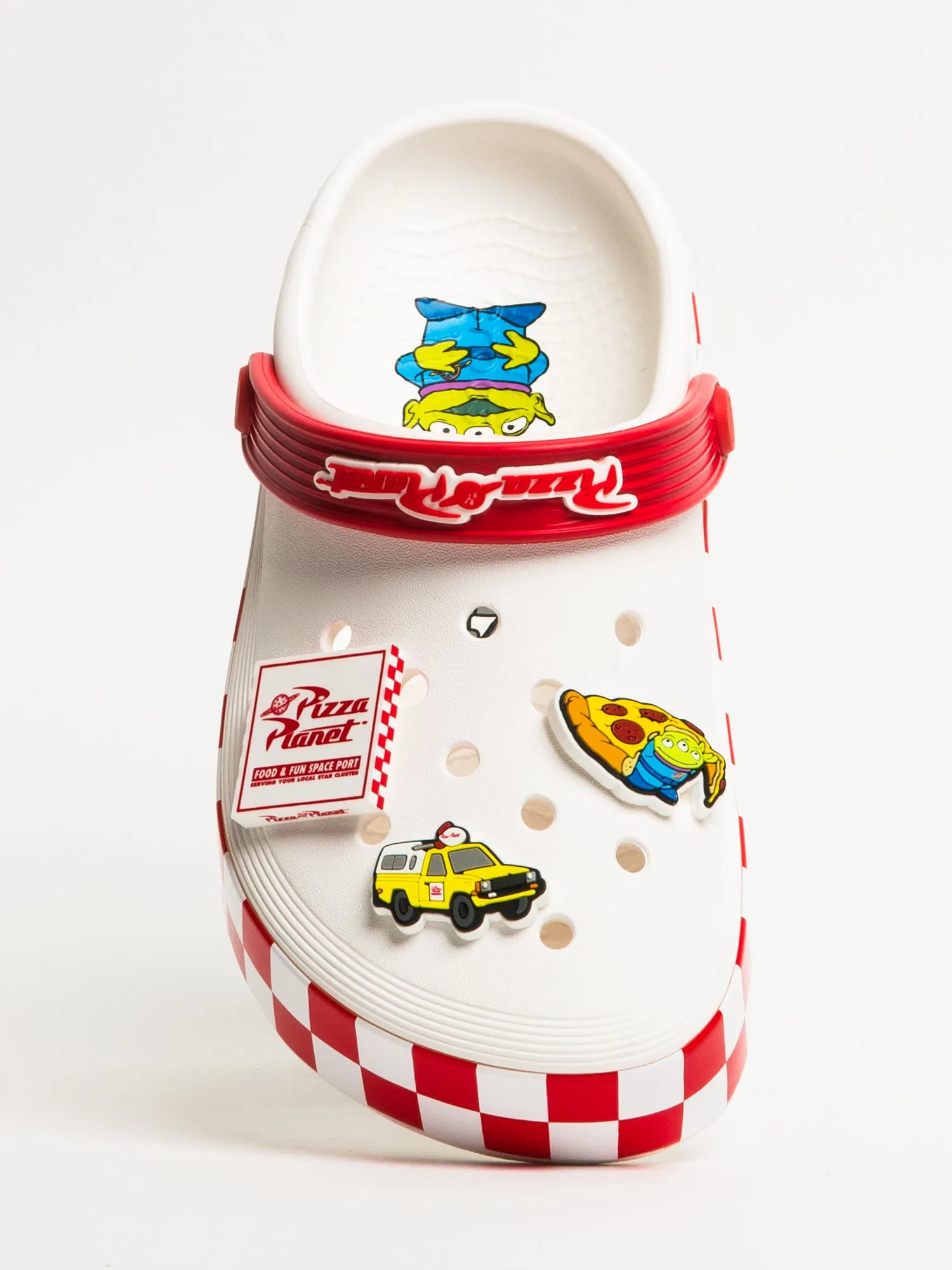 WOMENS CROCS TOY STORY PIZZA PLANET CLOG