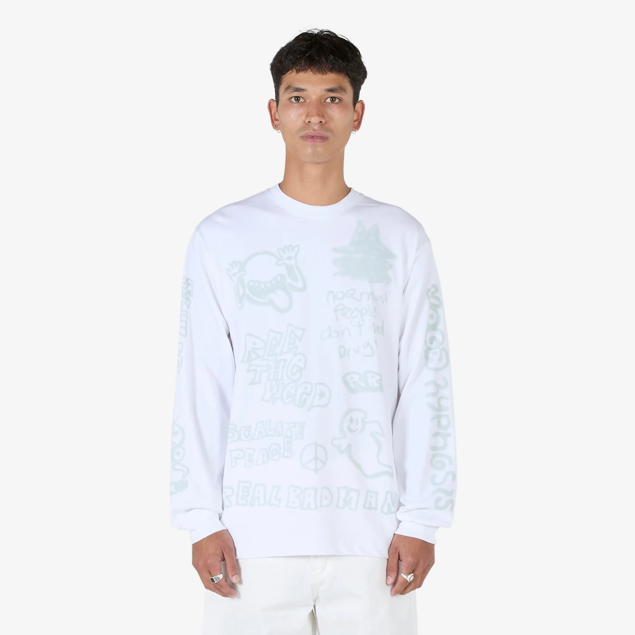 Youth Party Longsleeve T-Shirt White